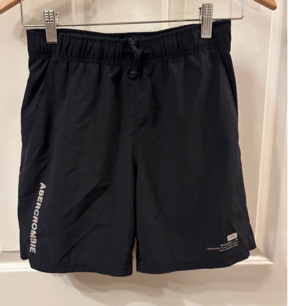Abercrombie Kids YPB Black Active Shorts 4-Way Stretch ~ Size 11/12